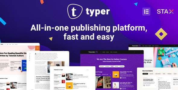 Typer v1.7.0 - Amazing Blog and Multi Author Publishing Theme NULLED April 8, 2020 Typer v1.7.0 - Amazing Blog and Multi Author Publishing Theme