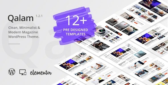 Qalam v1.2.6 - NewsPaper and Magazine WordPress Theme April 6, 2020 Qalam v1.2.6 - NewsPaper and Magazine WordPress Theme