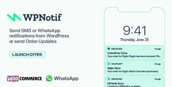 WPNotif v1.8.0.5 - WordPress SMS & WhatsApp Notifications NULLED April 6, 2020 WPNotif v1.8.0.5 - WordPress SMS & WhatsApp Notifications