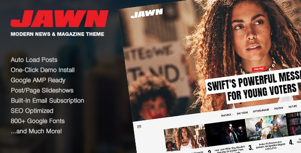 Jawn v1.4.2 - Modern WordPress News & Magazine Theme March 20, 2020 Jawn v1.4.2 - Modern WordPress News & Magazine Theme