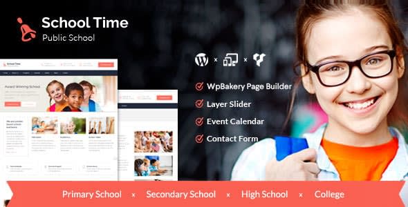School Time v2.4.1 - Modern Education WordPress Theme March 16, 2020 School Time v2.4.1 - Modern Education WordPress Theme