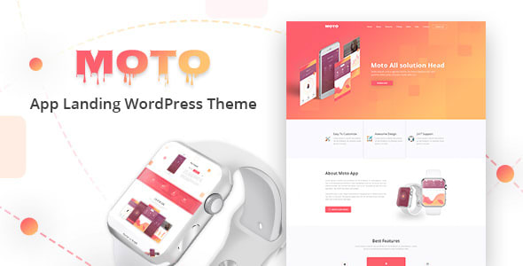 Moto v1.1.6 - WordPress Landing Page Theme March 11, 2020 Moto v1.1.6 - WordPress Landing Page Theme