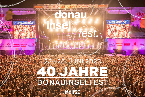 40 Jahre Wiener Donauinselfest vom 23. – 25. Juni 2023