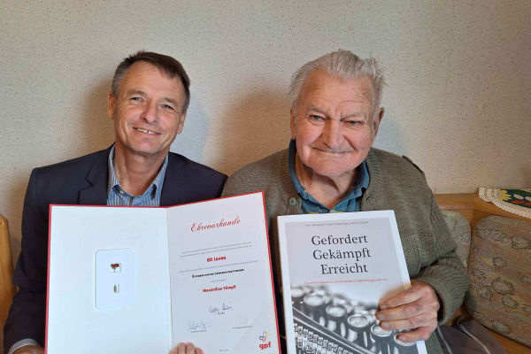 Manfred Oderits mit Maximilian Stimpfl
