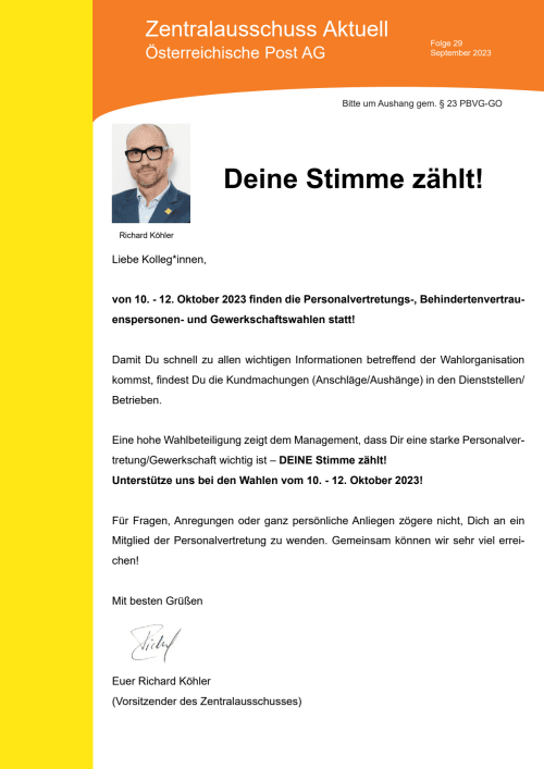 Deine Stimme zählt!