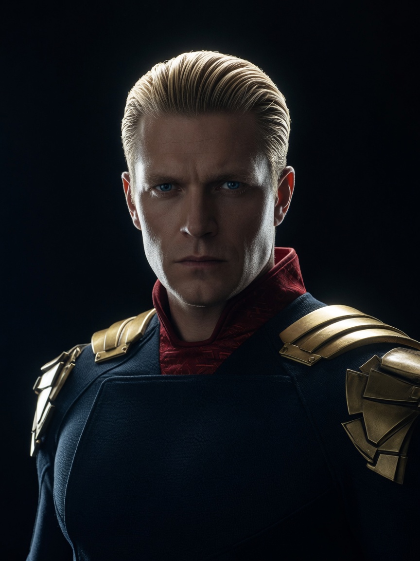 Dark Superhero Cape Portrait