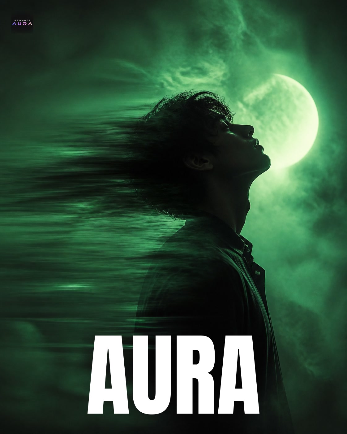 Example output: Green Motion Blur Silhouette Portrait