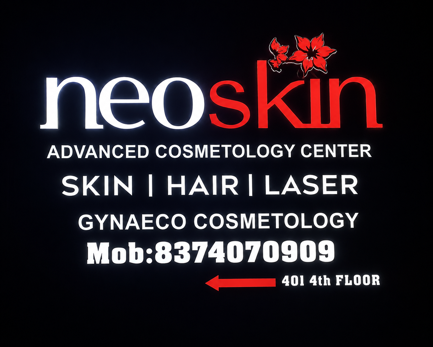ACP fascia signage for retail storefront in Hyderabad
