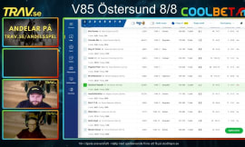 Video: V85 Östersund lördag 8/8 - Jämtlands Stora Pris samt Kallblodsderbyn