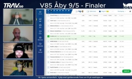 Video: V85 Åby 9/5 med finaler av Pokalloppen samt Paralympiatravet.