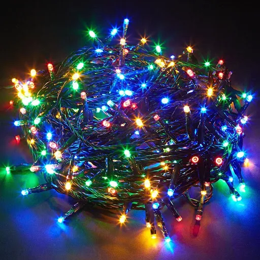 Multicolor LED Fairy String Lights — 25 Feet, 40 Bulbs