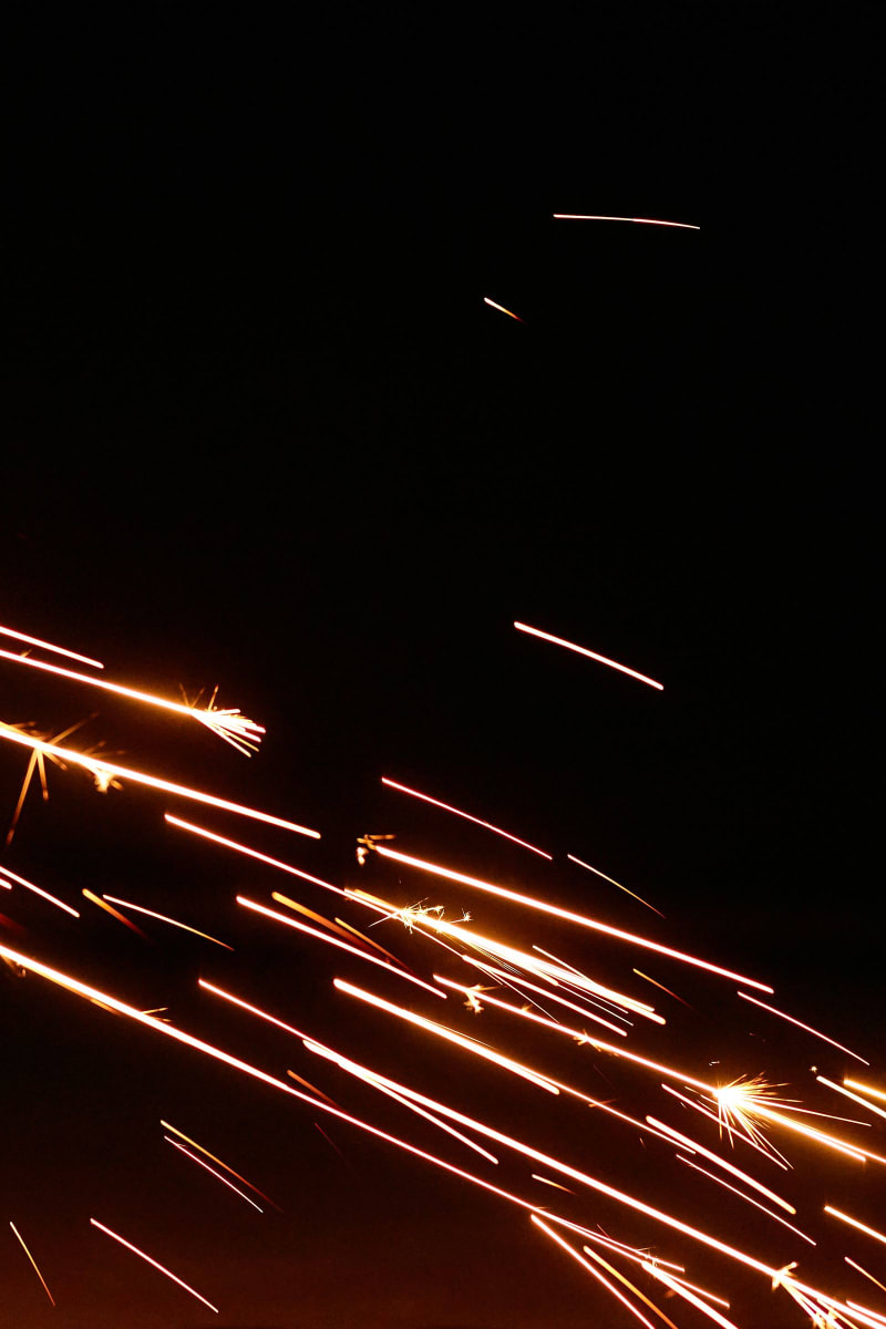 MIG welding sparks on structural steel, Karachi Galvanizing & Engineering