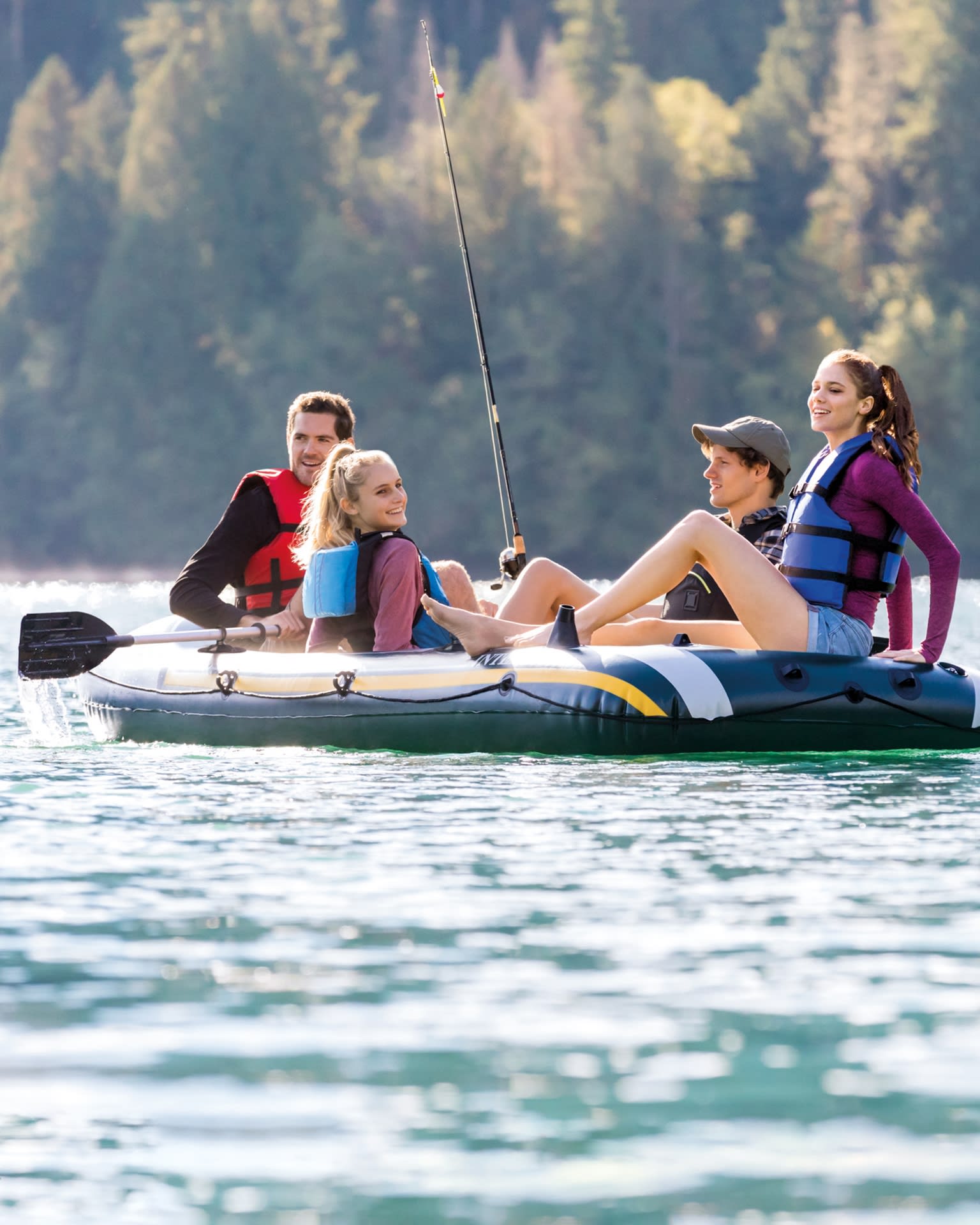 INTEX SEAHAWK™ 4 INFLATABLE BOAT SET FOR 4 PERSON