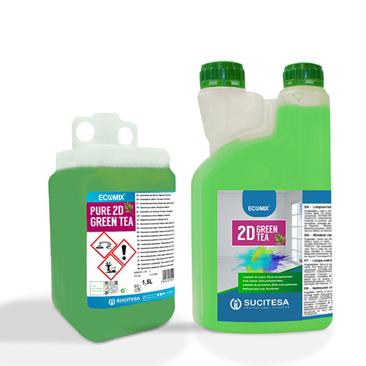 Sucitesa Ecomix Pure 2D green tea 1.5 lit, super koncetrat per pastrimin e dyshemese