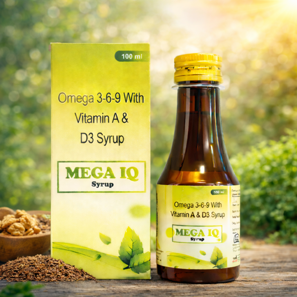 শিশুদের মেধা ও স্মৃতিশক্তি বাড়াতে Mega IQ Syrup: জানুন উপাদান, কার্যকারিতা ও সেবনবিধি