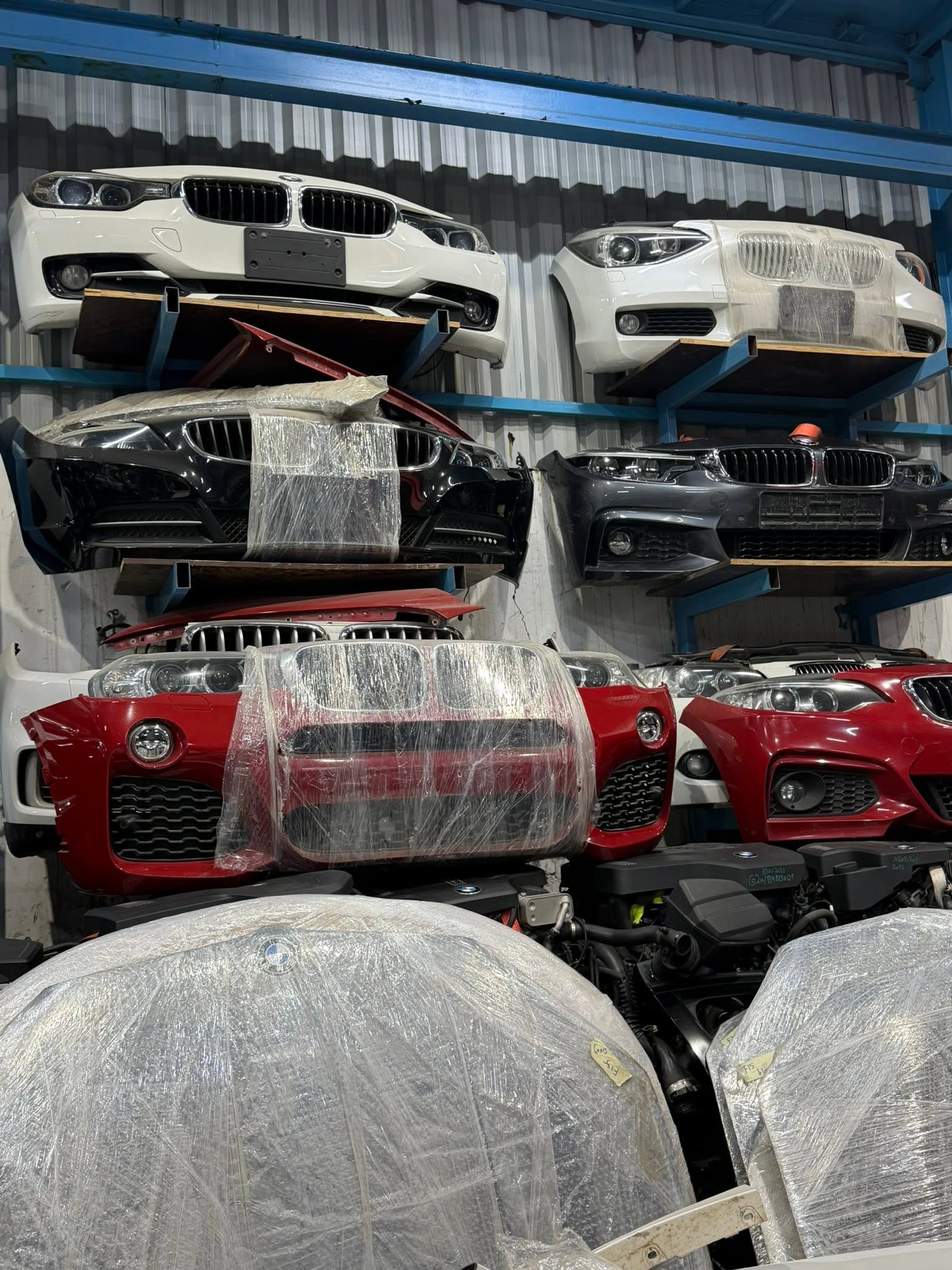 BMW front bumper assemblies