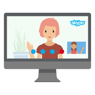 Video chat with a VPN.