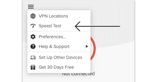 Use the ExpressVPN Speed Test to find the fastest VPN server location for you.