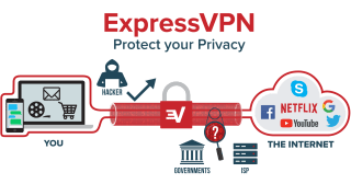 ExpressVPN encrypts your entire internet connection.