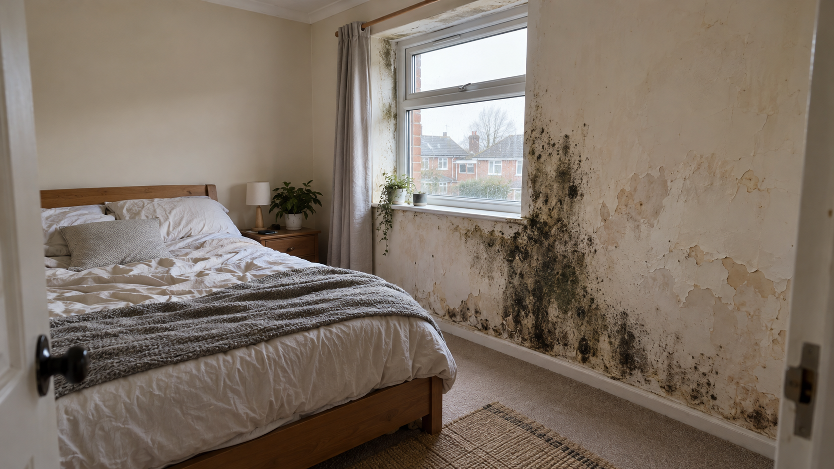 Moulds and damp wall