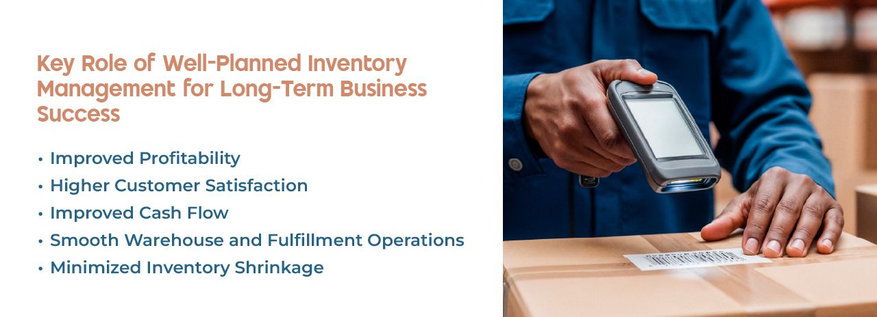 Key role of well-planned inventory management