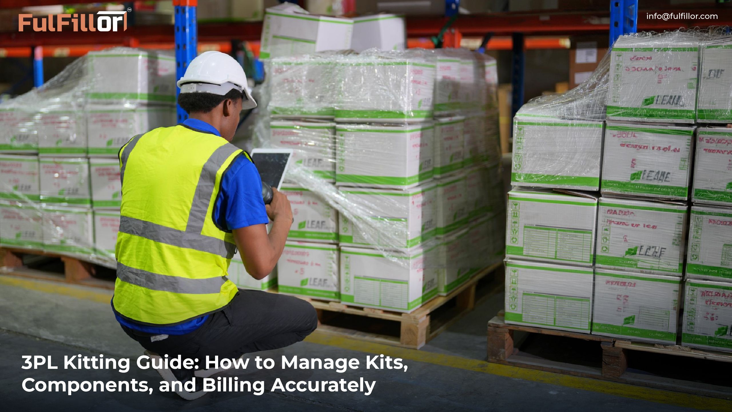 Kit SKU and component inventory tracking for 3PL kitting operations