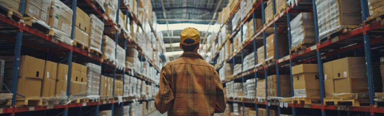 Warehouse worker reviewing inventory operations before selecting 3PL software