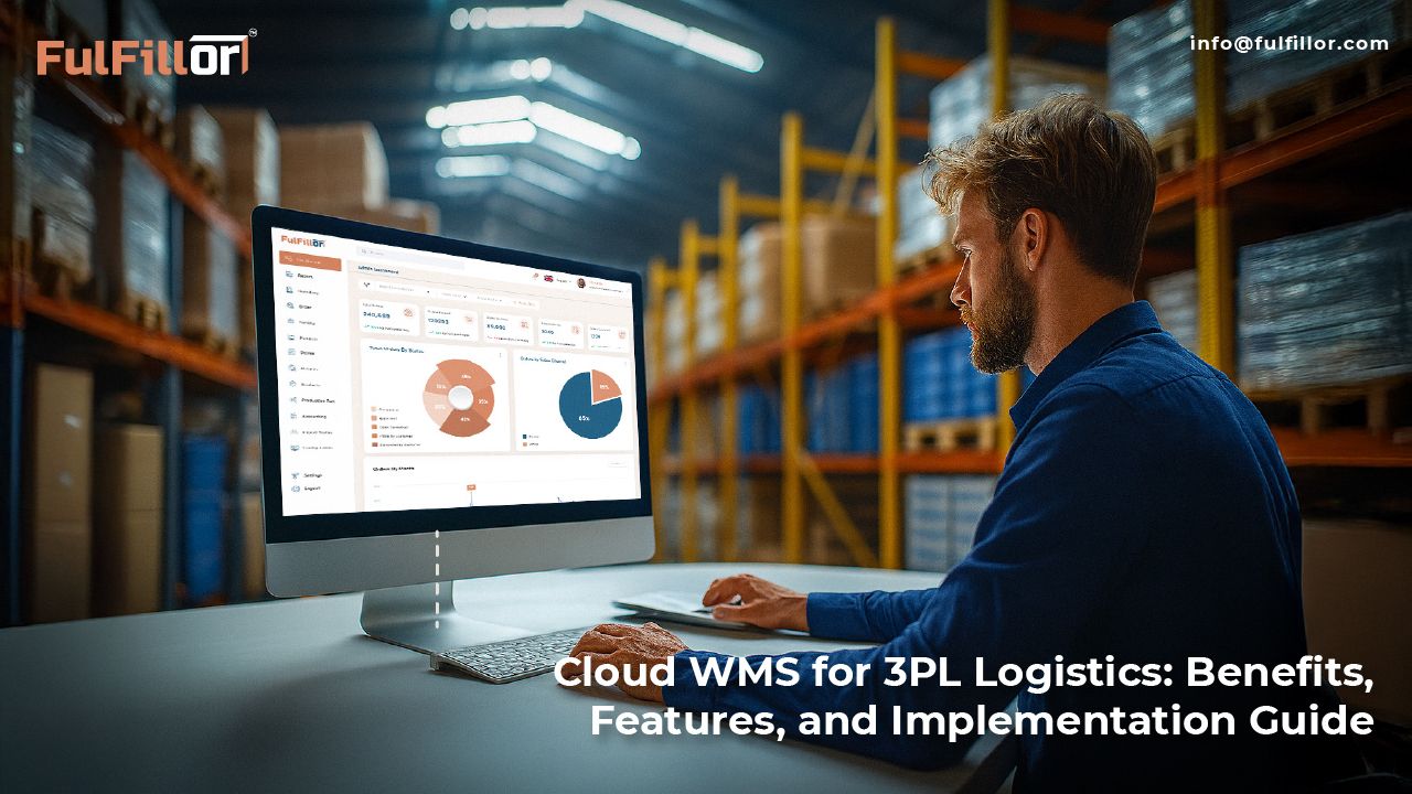 Cloud WMS dashboard for managing 3PL logistics and warehouse operations