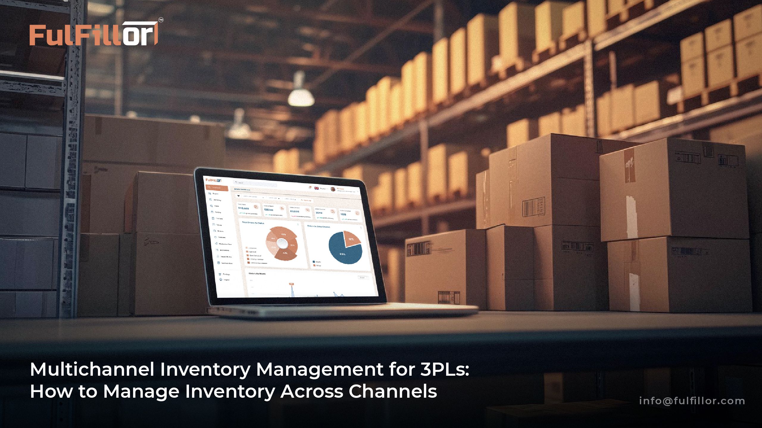 Multichannel inventory management dashboard for 3PL warehouse operations