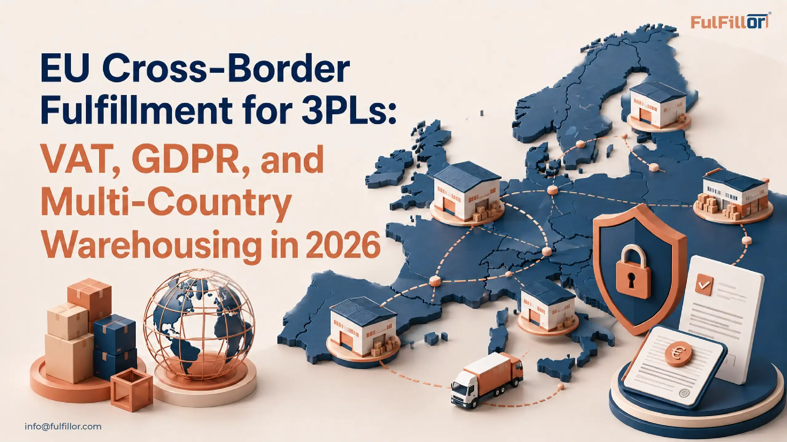 EU cross-border fulfillment for 3PLs with multi-country warehousing, VAT, and GDPR