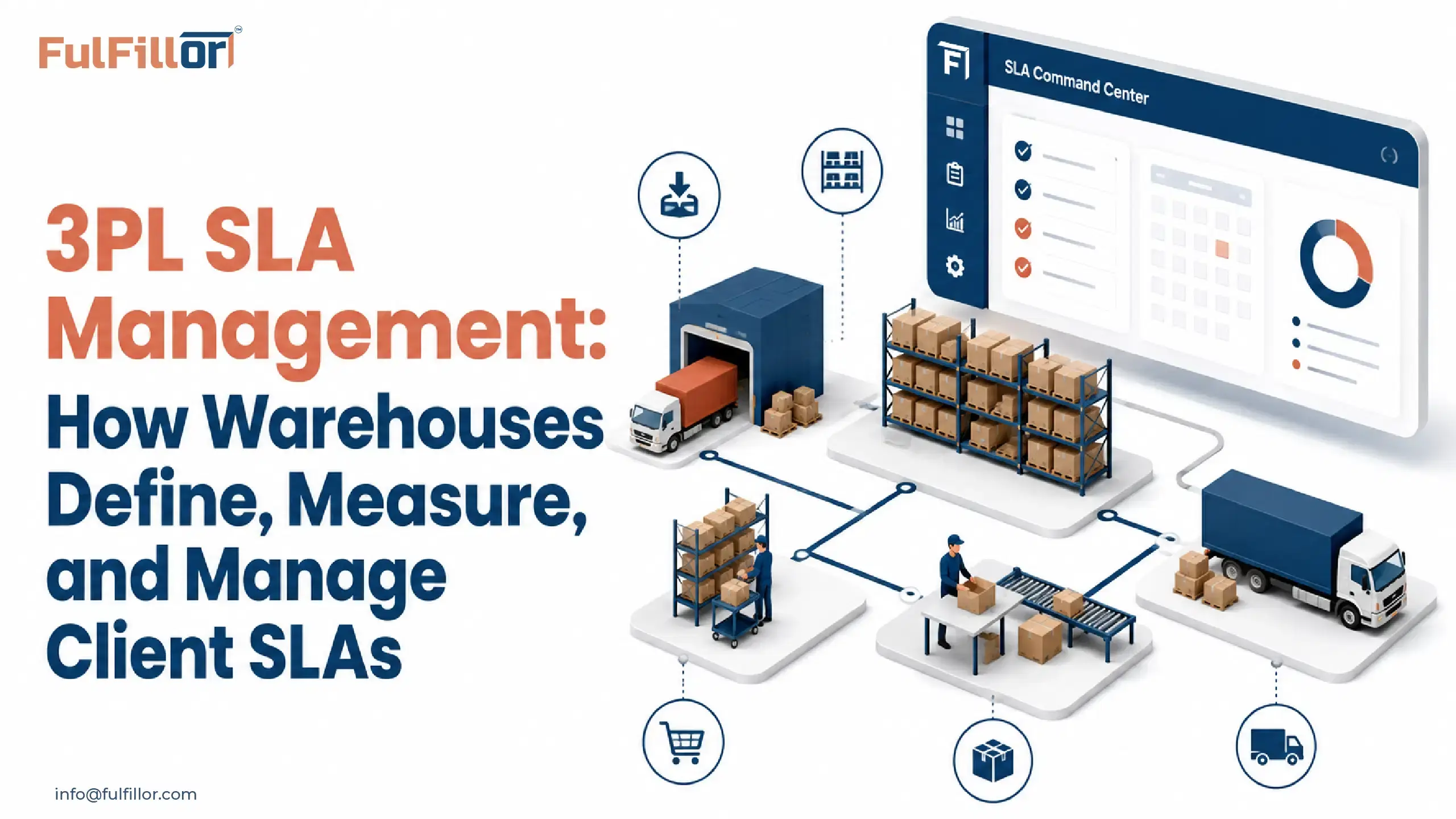 3PL SLA management workflow for tracking warehouse service levels and client performance