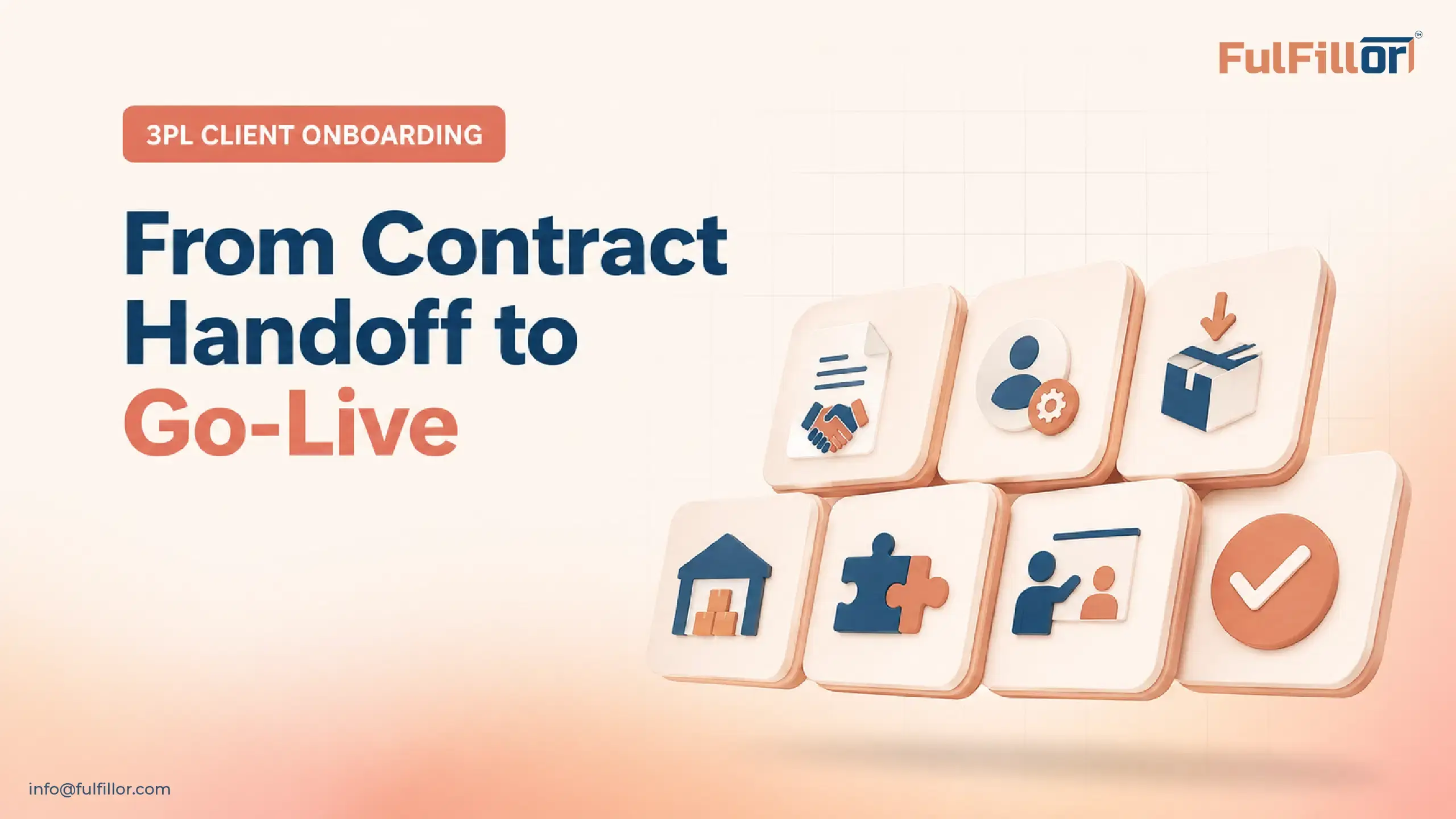 3PL client onboarding checklist from contract handoff to go-live