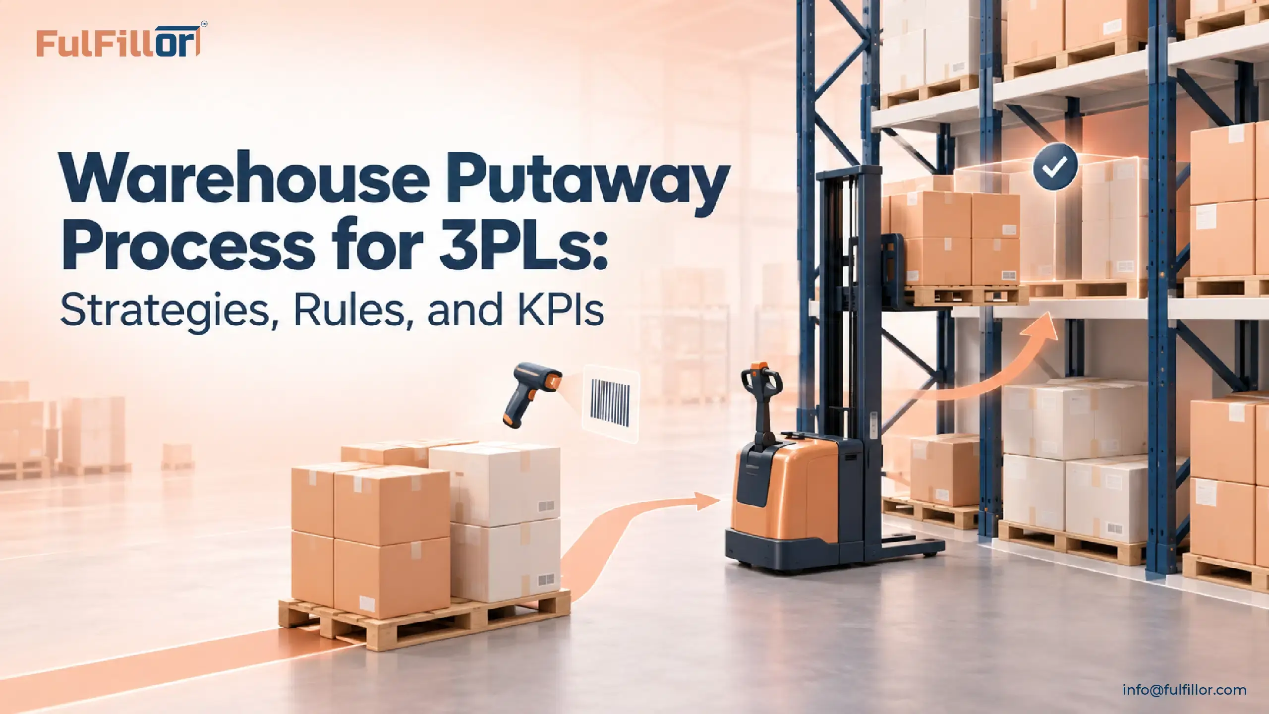 Warehouse putaway process for 3PL operations