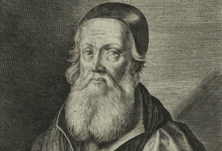 Etching of bishop grindal © National Portrait Gallery