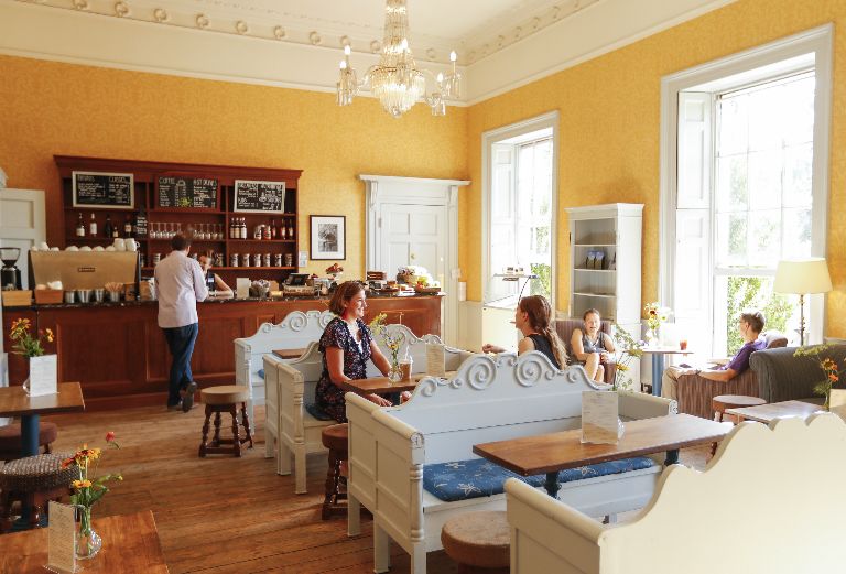 people enjoying the cafe