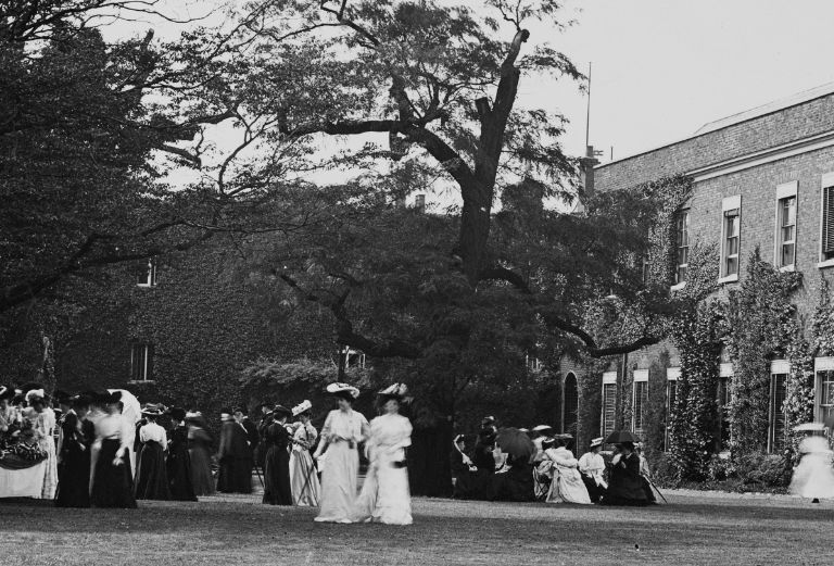 photograph of a late 19th century garden party