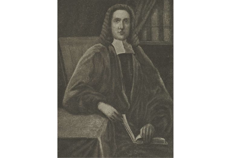Black and white mezzotint of Thomas Bray in early 18th century clergyman attire