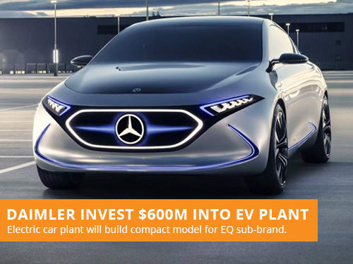 Daimler Invest $600M Into EV Plant