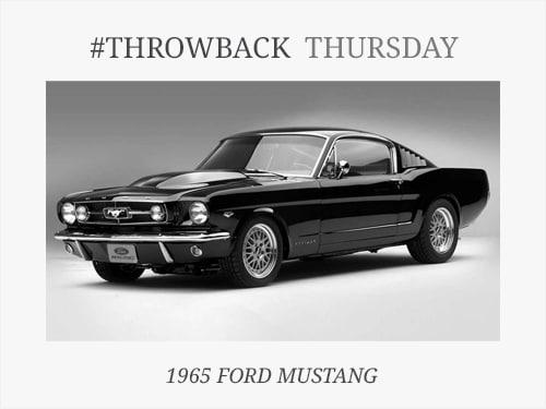 Throwback Thursday: 1965 Ford Mustang
