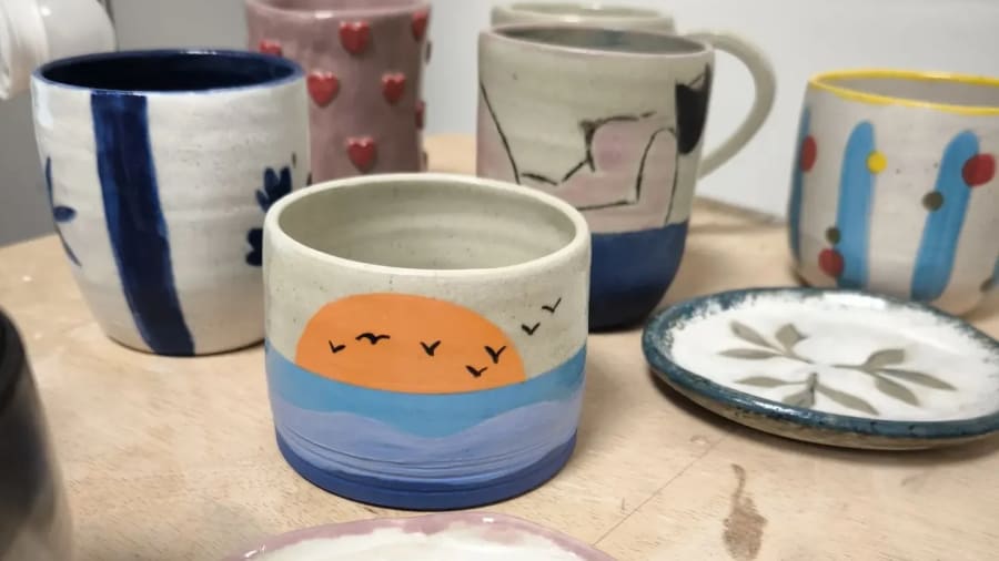 peinture sur céramique