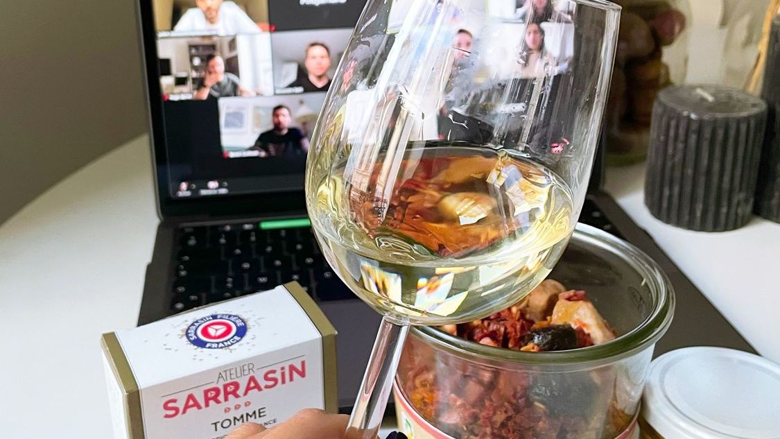 dégustation de vin en ligne pour un team building