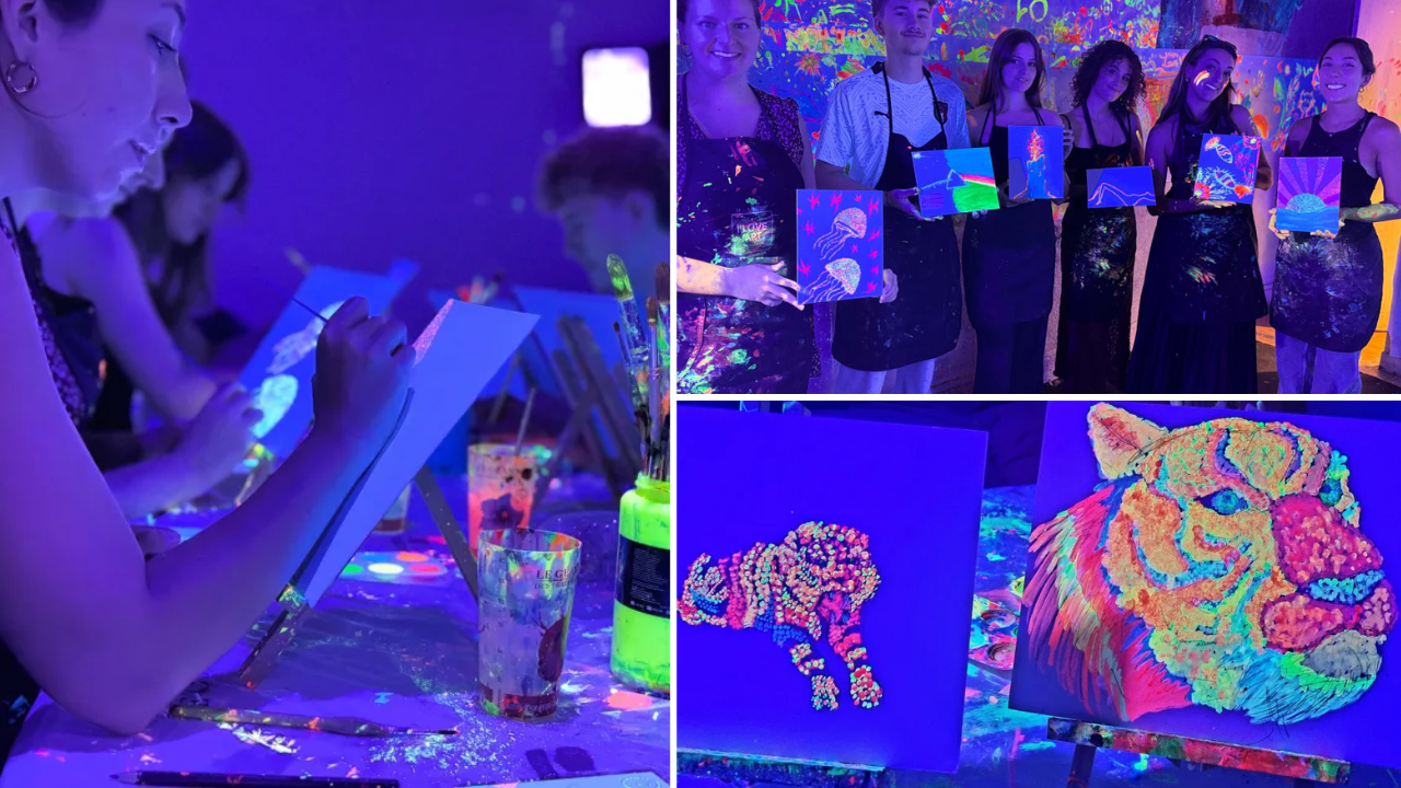 atelier peinture fluorescente