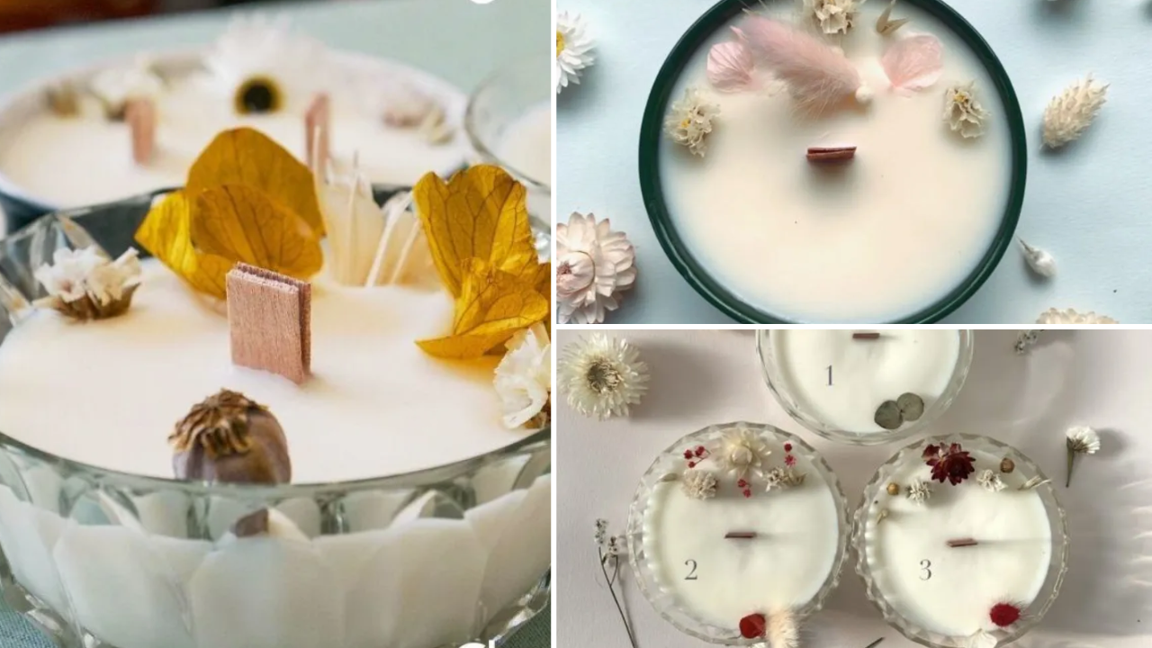 Atelier bougies fleurs