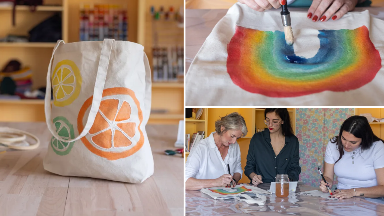 aquarelle tote bag