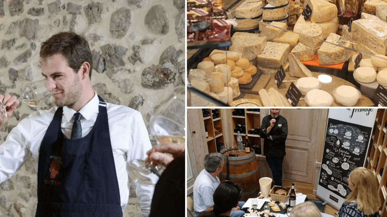 dégustation de vin et fromage