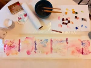 Atelier aquarelle & émotions à Paris 18ème