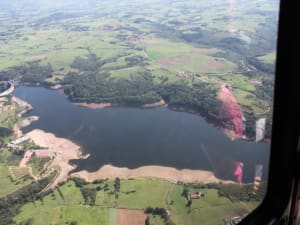 Vol en hélicoptère au-dessus de Roanne (42)