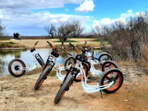 Balade à trottinette électrique à l'étang de l'Or (34)
