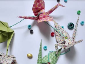 Atelier guirlande de grues en origami à Montpellier (34)