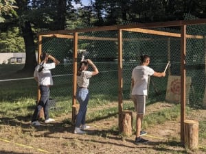 Lancer de hache à l'Etang de la vallée (45)